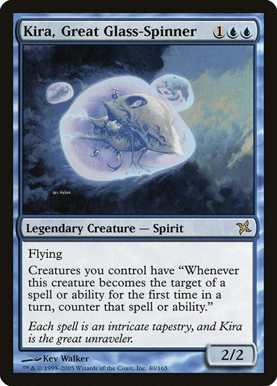 2005 Magic: The Gathering: Betrayers of Kamigawa (BOK) - Kira Great Glass Spinner (#40, Rare) (, Moderately Played)