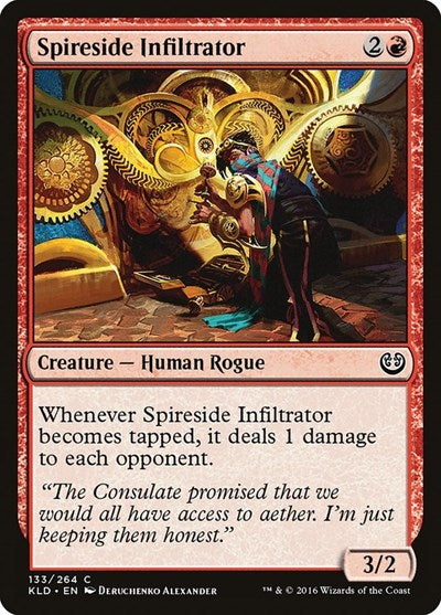 2016 Magic: The Gathering: Kaladesh (KLD) - Spireside Infiltrator (#133, Common) (, Near Mint)