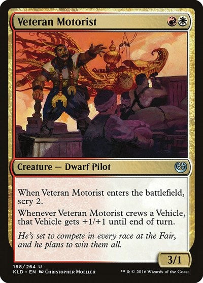 2016 Magic: The Gathering: Kaladesh (KLD) - Veteran Motorist (#188, Uncommon) (, Lightly Played)