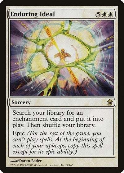 2005 Magic: The Gathering: Saviors of Kamigawa (SOK) - Enduring Ideal (#9, Rare) (, Lightly Played)