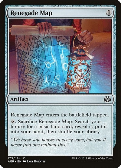 2017 Magic: The Gathering: Aether Revolt (AER) - Renegade Map (#173, Common) (, Near Mint)