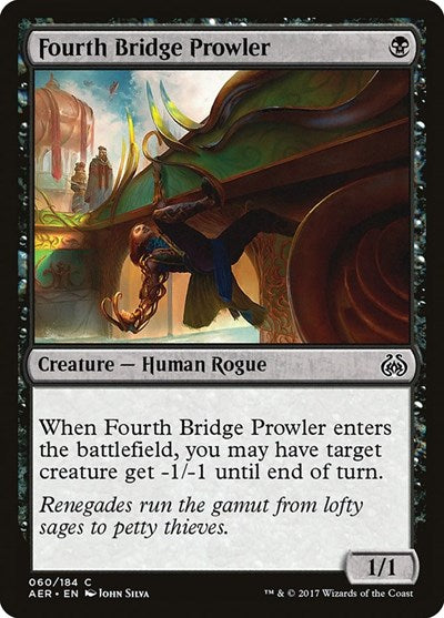 2017 Magic: The Gathering: Aether Revolt (AER) - Fourth Bridge Prowler (#60, Common) (, Near Mint)