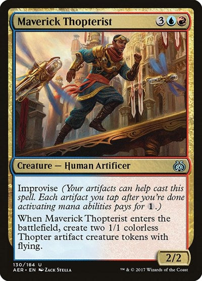 2017 Magic: The Gathering: Aether Revolt (AER) - Maverick Thopterist (#130, Uncommon) (, Near Mint)