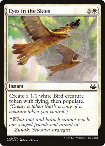 2017 Magic: The Gathering: Modern Masters 2017 (MM3) - Eyes in the Skies (#5, Common) (, Moderately Played)