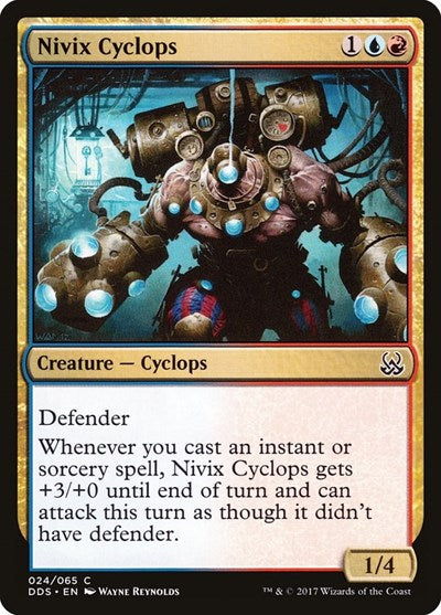 2017 Magic: The Gathering: Duel Decks: Mind vs. Might (DDS) - Nivix Cyclops (#24, Common) (, Moderately Played)