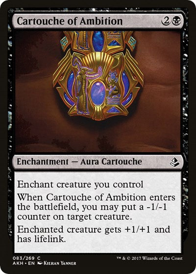 2017 Magic: The Gathering: Amonkhet (AKH) - Cartouche of Ambition (#83, Common) (, Near Mint)