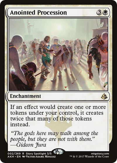 2017 Magic: The Gathering: Amonkhet (AKH) - Anointed Procession (#2, Rare) (, Lightly Played)