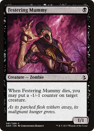 2017 Magic: The Gathering: Amonkhet (AKH) - Festering Mummy (#91, Common) (, Near Mint)