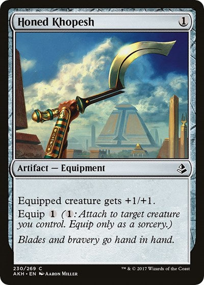 2017 Magic: The Gathering: Amonkhet (AKH) - Honed Khopesh (#230, Common) (, Near Mint)