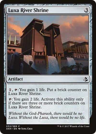 2017 Magic: The Gathering: Amonkhet (AKH) - Luxa River Shrine (#232, Common) (, Moderately Played)