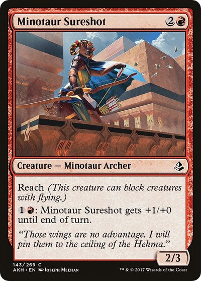 2017 Magic: The Gathering: Amonkhet (AKH) - Minotaur Sureshot (#143, Common) (, Lightly Played)
