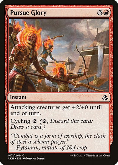 2017 Magic: The Gathering: Amonkhet (AKH) - Pursue Glory (#147, Common) (, Lightly Played)