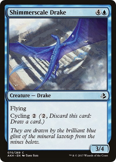 2017 Magic: The Gathering: Amonkhet (AKH) - Shimmerscale Drake (#70, Common) (, Near Mint)