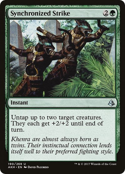 2017 Magic: The Gathering: Amonkhet (AKH) - Synchronized Strike (#190, Uncommon) (, Lightly Played)
