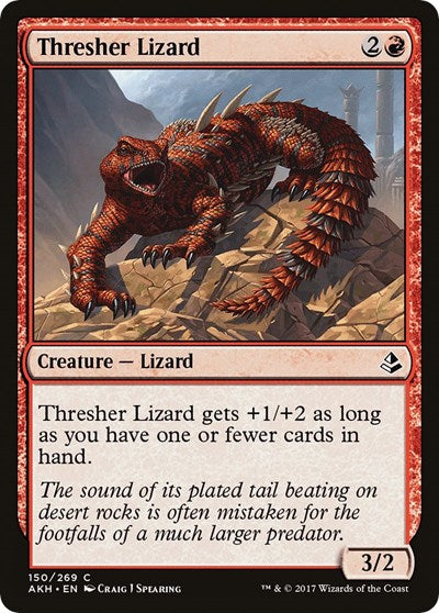 2017 Magic: The Gathering: Amonkhet (AKH) - Thresher Lizard (#150, Common) (, Lightly Played)