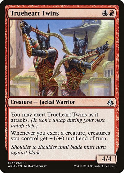 2017 Magic: The Gathering: Amonkhet (AKH) - Trueheart Twins (#153, Uncommon) (, Near Mint)