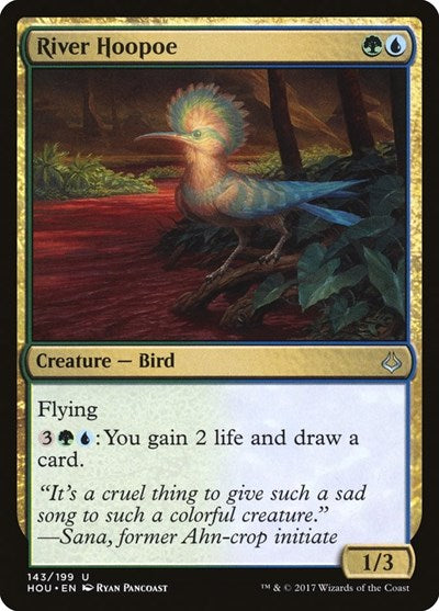 2017 Magic: The Gathering: Hour of Devastation (HOU) - River Hoopoe (#143, Uncommon) (, Lightly Played)