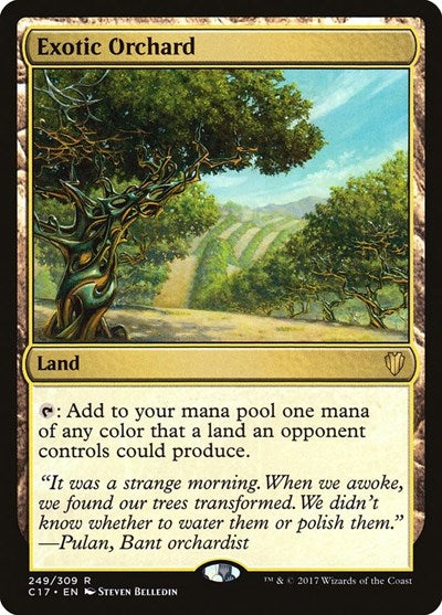 2017 Magic: The Gathering: Commander 2017 (C17) - Exotic Orchard (#249, Rare) (, Near Mint)