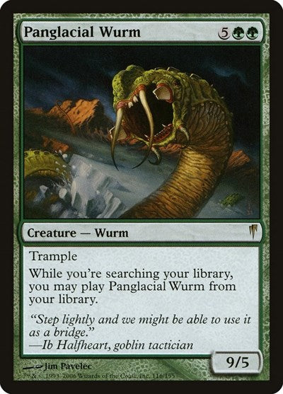 2006 Magic: The Gathering: Coldsnap (CSP) - Panglacial Wurm (#116, Rare) (, Lightly Played)
