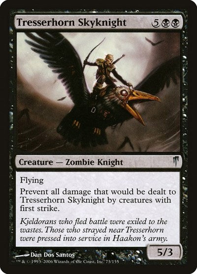 2006 Magic: The Gathering: Coldsnap (CSP) - Tresserhorn Skyknight (#73, Uncommon) (, Moderately Played)