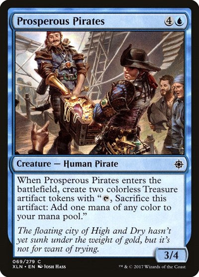 2017 Magic: The Gathering: Ixalan (XLN) - Prosperous Pirates (#69, Common) (, Moderately Played)