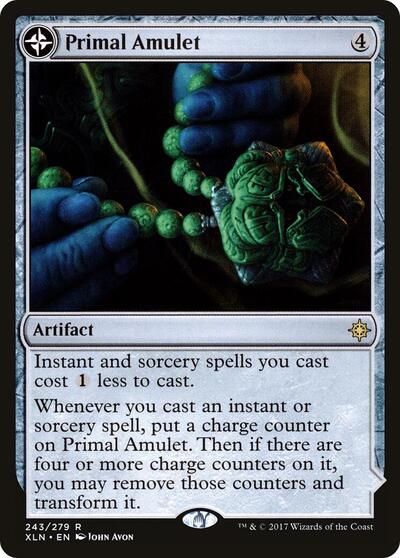 2017 Magic: The Gathering: Ixalan (XLN) - Primal Amulet (#243, Rare) (, Near Mint)