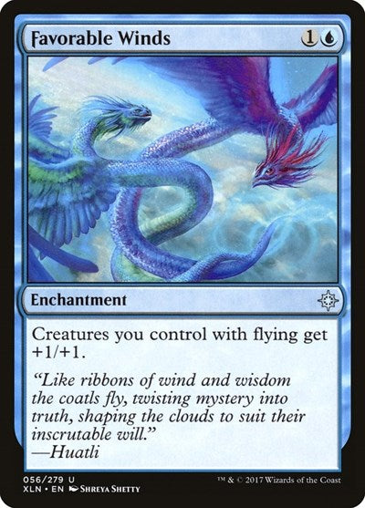 2017 Magic: The Gathering: Ixalan (XLN) - Favorable Winds (#56, Uncommon) (, Lightly Played)