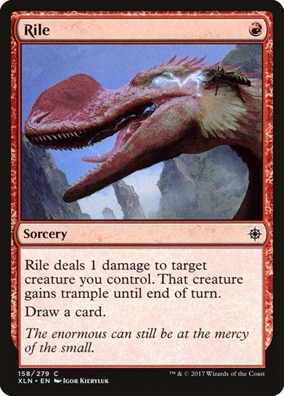 2017 Magic: The Gathering: Ixalan (XLN) - Rile (#158, Common) (, Moderately Played)