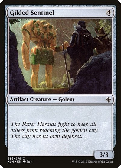 2017 Magic: The Gathering: Ixalan (XLN) - Gilded Sentinel (#239, Common) (, Lightly Played)