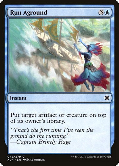 2017 Magic: The Gathering: Ixalan (XLN) - Run Aground (#72, Common) (, Moderately Played)