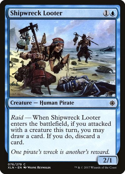 2017 Magic: The Gathering: Ixalan (XLN) - Shipwreck Looter (#76, Common) (, Moderately Played)
