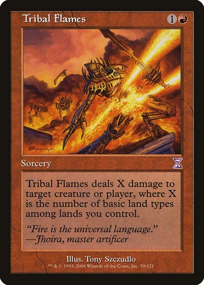 2006 Magic: The Gathering: Timeshifted (TSB) - Tribal Flames (#70, Special) (, Lightly Played)