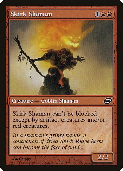 2007 Magic: The Gathering: Planar Chaos (PLC) - Skirk Shaman (#123, Common) (, Moderately Played)