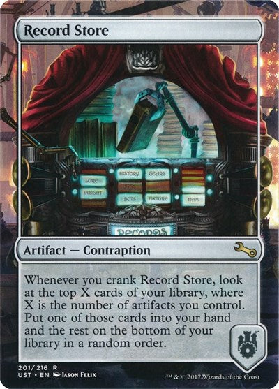 2017 Magic: The Gathering: Unstable (UST) - Record Store (#201, Rare) (, Lightly Played)