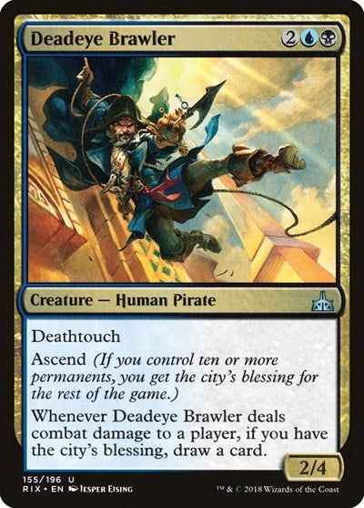 2018 Magic: The Gathering: Rivals of Ixalan (RIX) - Deadeye Brawler (#155, Uncommon) (, Near Mint)