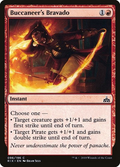 2018 Magic: The Gathering: Rivals of Ixalan (RIX) - Buccaneers Bravado (#96, Common) (, Lightly Played)