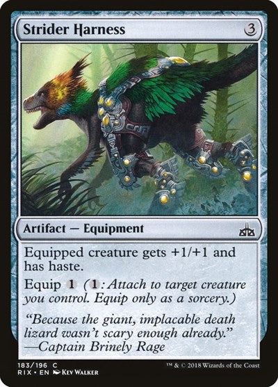 2018 Magic: The Gathering: Rivals of Ixalan (RIX) - Strider Harness (#183, Common) (, Lightly Played)