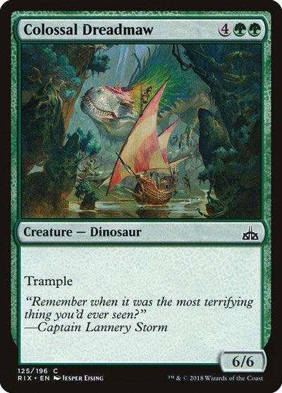 2018 Magic: The Gathering: Rivals of Ixalan (RIX) - Colossal Dreadmaw (#125, Common) (, Lightly Played)