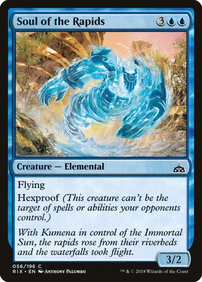 2018 Magic: The Gathering: Rivals of Ixalan (RIX) - Soul of the Rapids (#56, Common)