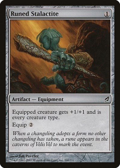 2007 Magic: The Gathering: Lorwyn (LRW) - Runed Stalactite (#260, Common) (, Moderately Played)