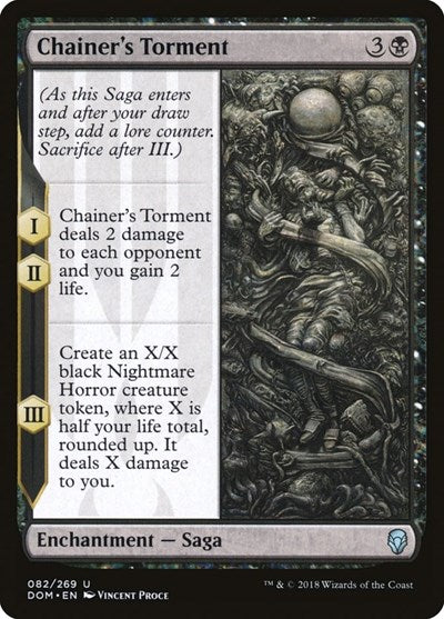 2018 Magic: The Gathering: Dominaria (DOM) - Chainers Torment (#82, Uncommon) (, Near Mint)