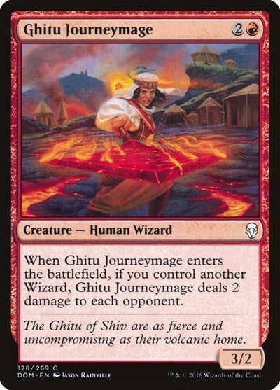 2018 Magic: The Gathering: Dominaria (DOM) - Ghitu Journeymage (#126, Common) (, Moderately Played)