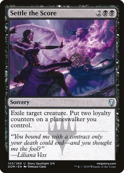 2018 Magic: The Gathering: Dominaria (DOM) - Settle the Score (#103, Uncommon) (, Near Mint)