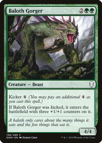 2018 Magic: The Gathering: Dominaria (DOM) - Baloth Gorger (#156, Common)