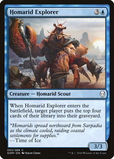 2018 Magic: The Gathering: Dominaria (DOM) - Homarid Explorer (#53, Common) (, Moderately Played)