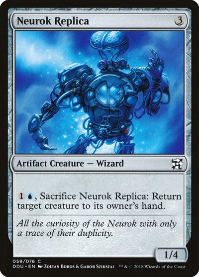 2018 Magic: The Gathering: Duel Decks: Elves vs. Inventors (DDU) - Neurok Replica (#59, Common) (, Lightly Played)