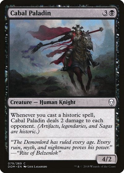 2018 Magic: The Gathering: Dominaria (DOM) - Cabal Paladin (#79, Common) (, Near Mint)