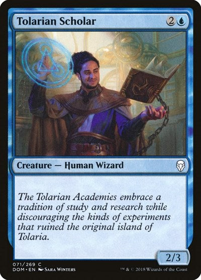 2018 Magic: The Gathering: Dominaria (DOM) - Tolarian Scholar (#71, Common) (, Lightly Played)