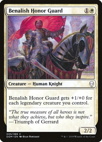 2018 Magic: The Gathering: Dominaria (DOM) - Benalish Honor Guard (#5, Common) (, Near Mint)