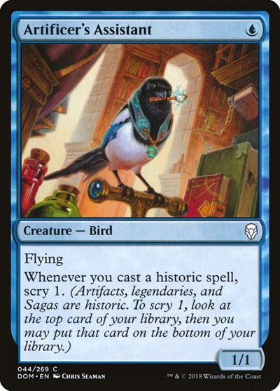 2018 Magic: The Gathering: Dominaria (DOM) - Artificers Assistant (#44, Common) (, Moderately Played)